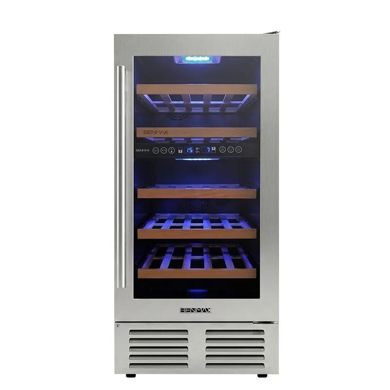 Adega Benmax Undercounter BAC28 Dual zone com Abertura de Porta Reversível