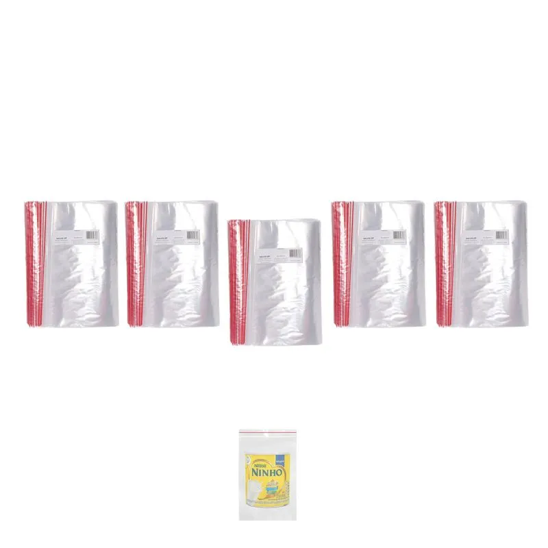 Saco Zip Lock Hermético Inoven N08 17x24 100 Unid Kit 5