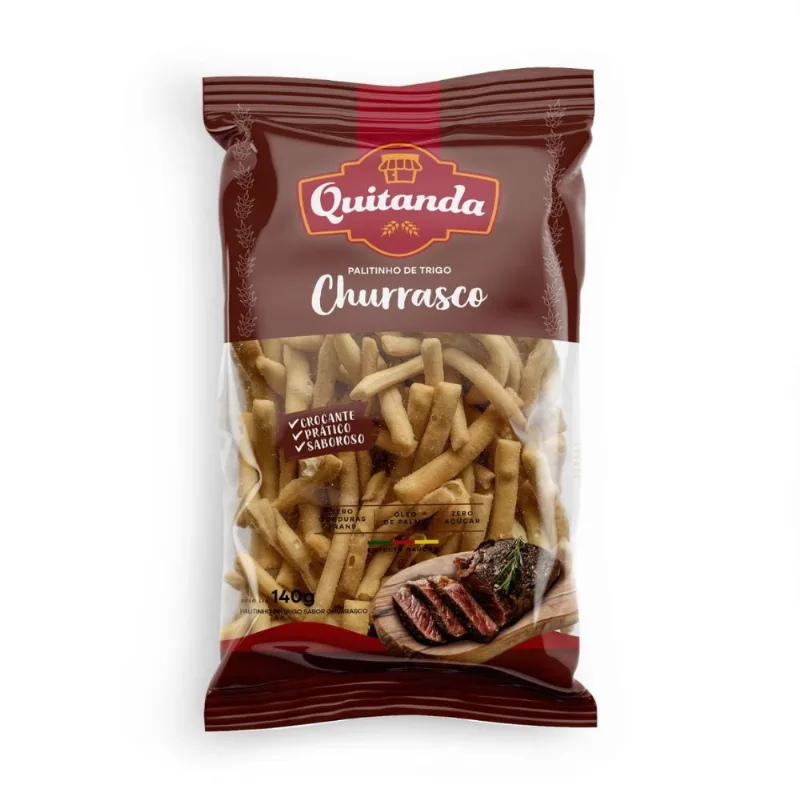 Palitinho Quitanda 140g Churrasco PALITINHO QUITANDA 120G/140G CHURRASCO