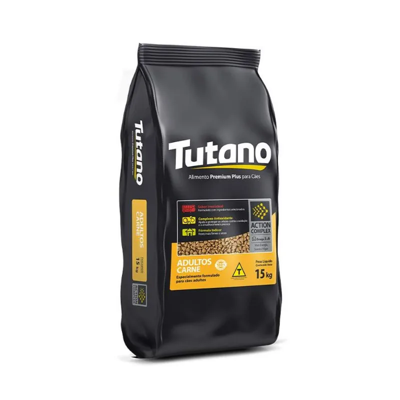 Ração Tutano para Cães Adultos de Porte Médio e Grande Sabor Carne - 15kg