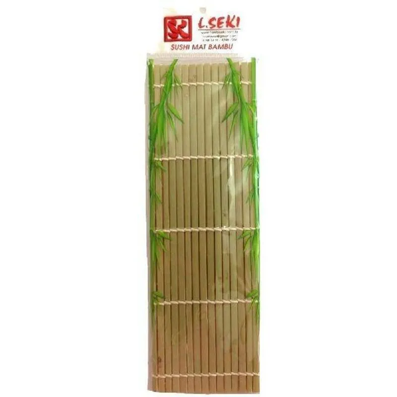 Esteira Sushi Quadrada Bambu 24x24cm L. Seki
