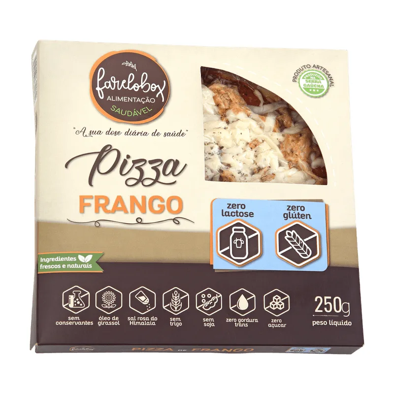 Pizza Farelobox Frango sem Glúten 250g