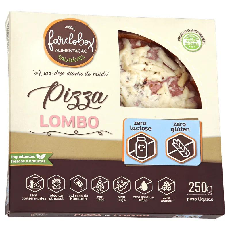 Pizza Farelobox Lombo sem Glúten 250g