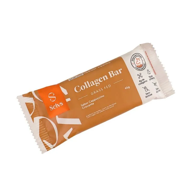 Barra Collagen Cappuccino Crocante Selvs 45g