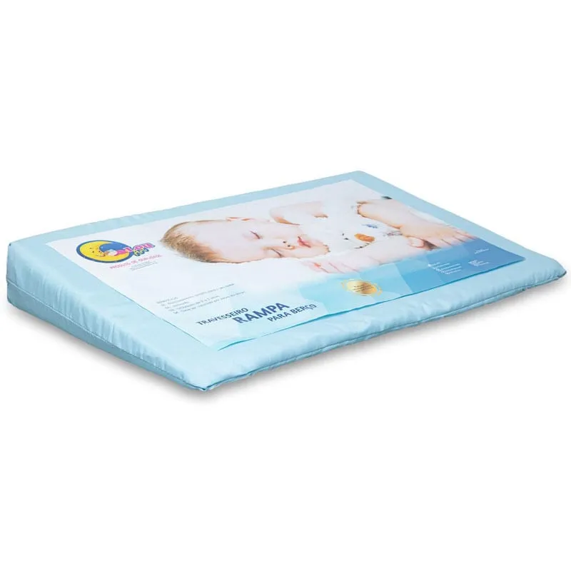 Travesseiros Bebê Para Berço E Anti-Sufocante Azul