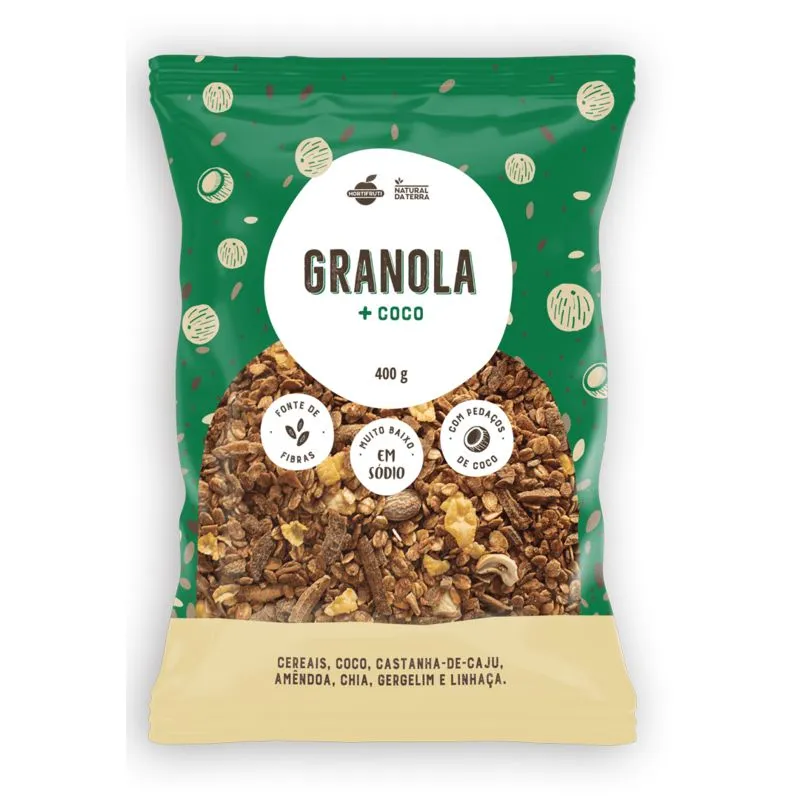 Granola de Coco Natural Da Terra 400g