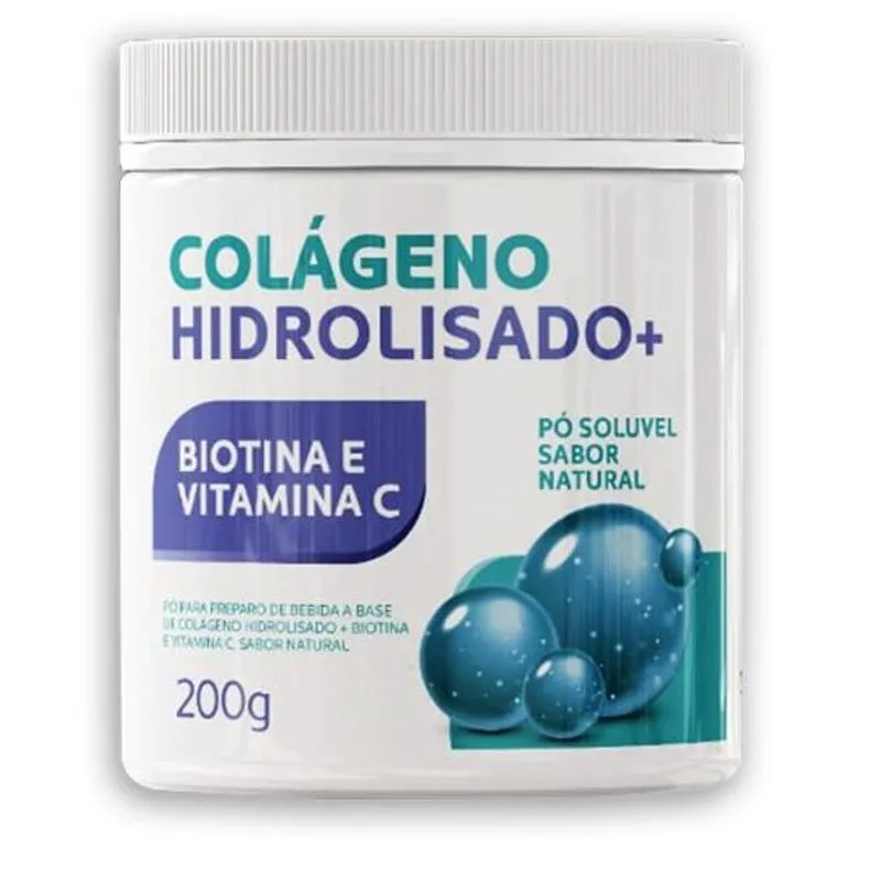 Colágeno + Biotina E Vit C (soluvél) 200g Sem Sabor