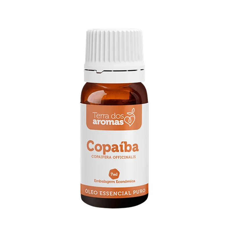 Óleo Essencial Puro Copaiba Terra Dos Aromas C/ Exclusiva Embalagem Econômica De 7 Ml