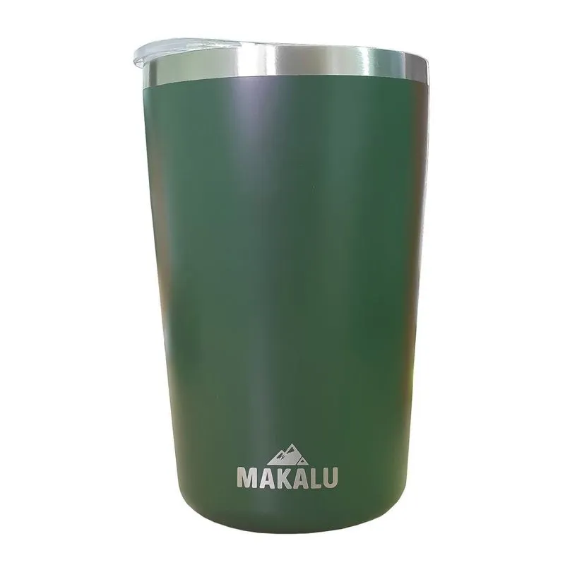 Copo Térmico Aço Inox 420ML Verde p/ Água Cerveja Café - Quente e Frio