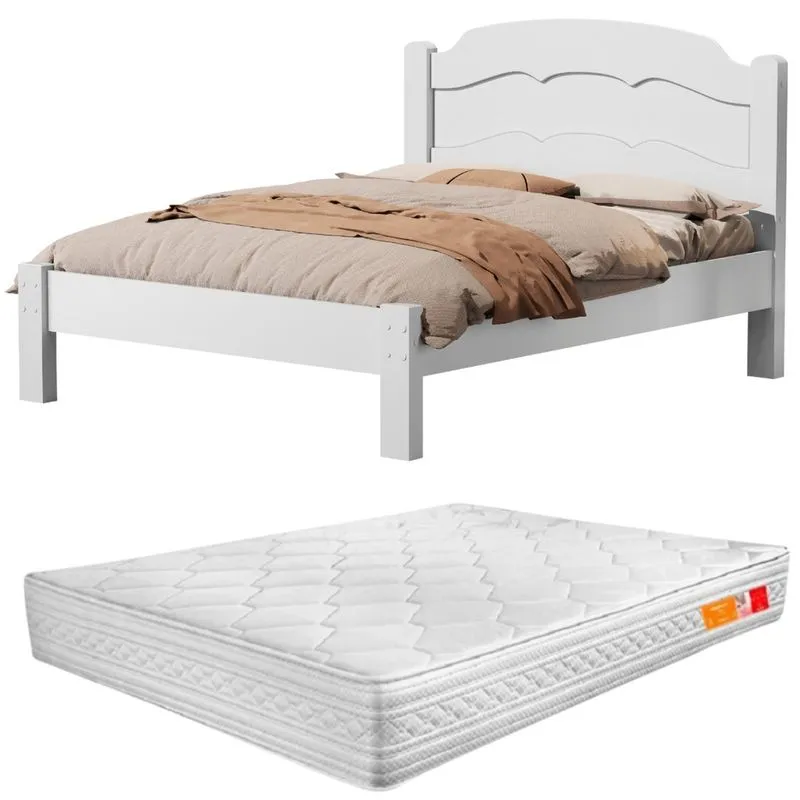 Cama Casal Laís Padrão 100% mdf Colchão Casal 138x188 D33