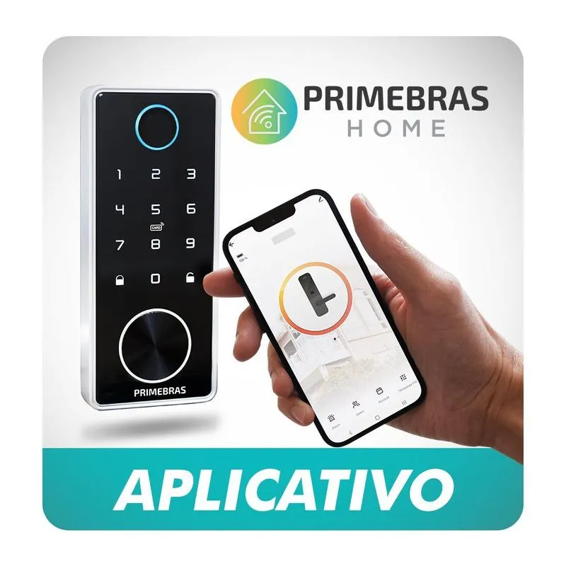 Fechadura Digital Biométrica Primebras Dubai Wi-fi