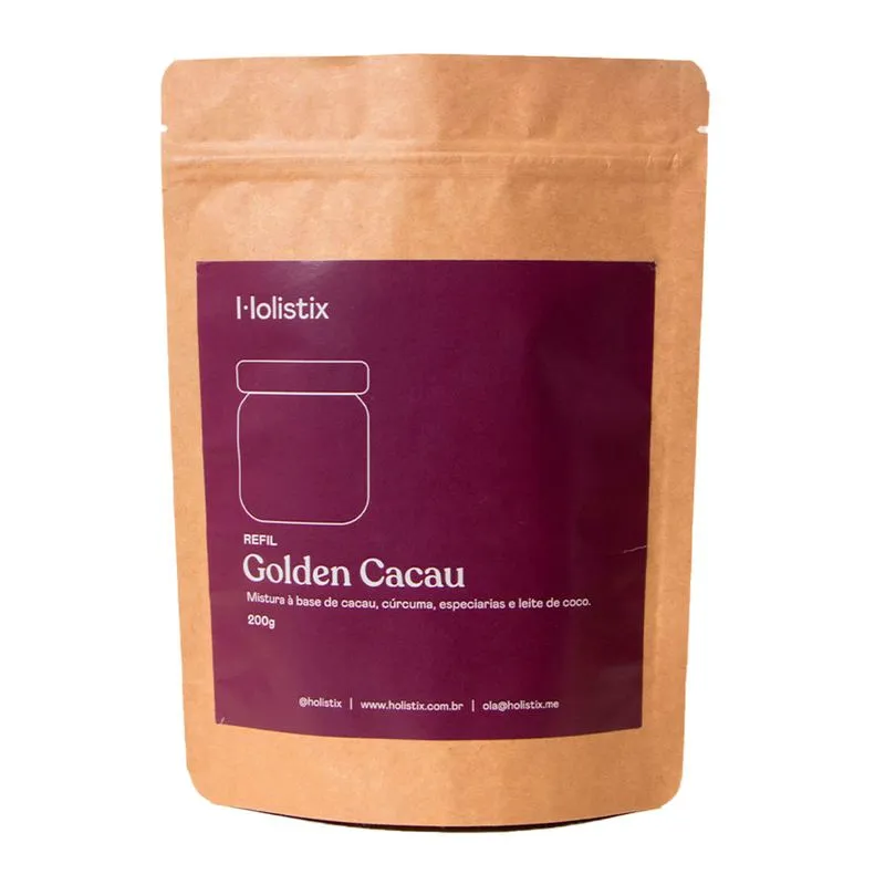 Cacau em Pó Holistix – Golden Cacau Refil 200g