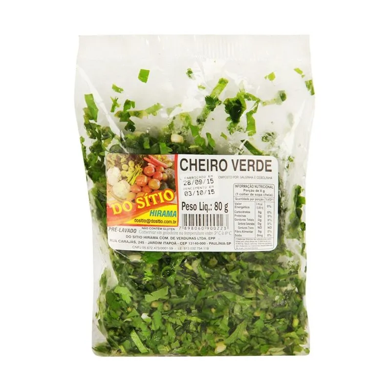 Cheiro Verde Higienizado Do Sítio Hirama 60 g