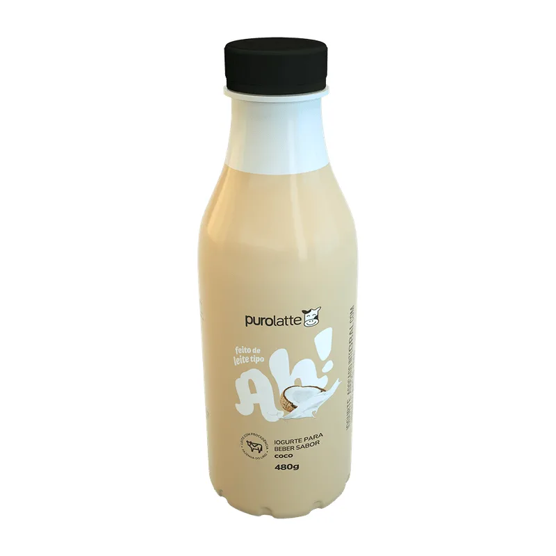 Iogurte Purolatte Coco Garrafa 480g