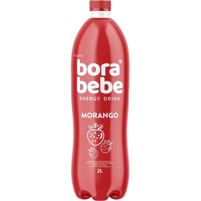 Energético Morango Borabebe 2 Litros