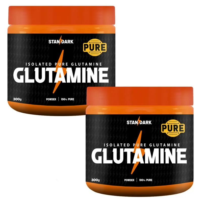 Combo 2x Glutamina Isolated Pure 300g Standark