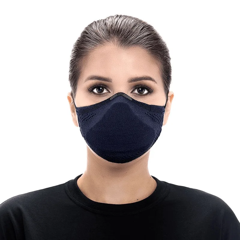 Máscara Knit Tamanho M Azul Marinho - 1 Unidade