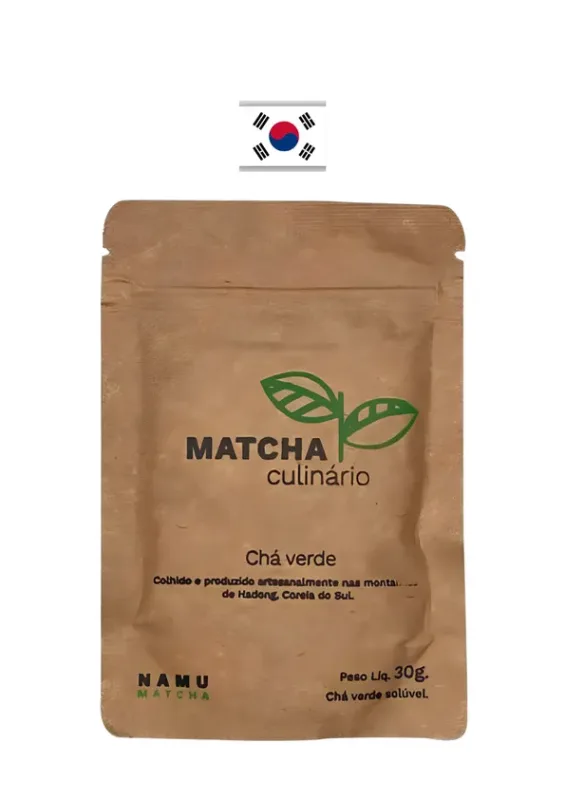 NAMU MATCHA CULINARIO 30g - Matcha culinário. Origem: Coréia do Sul
