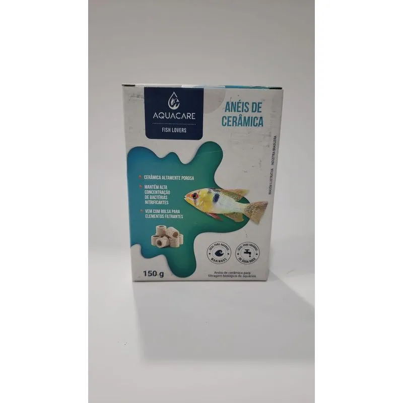 Anéis De Cerâmica Aquacare Para Filtragem Biológica Aquário