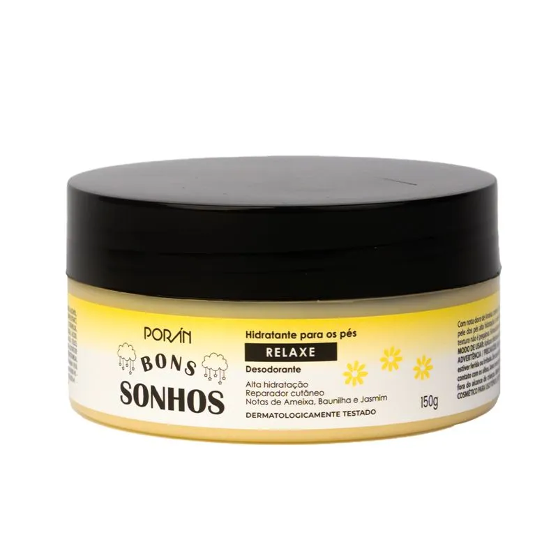Hidratante para os Pés Bons Sonhos Relaxe 150g Porán