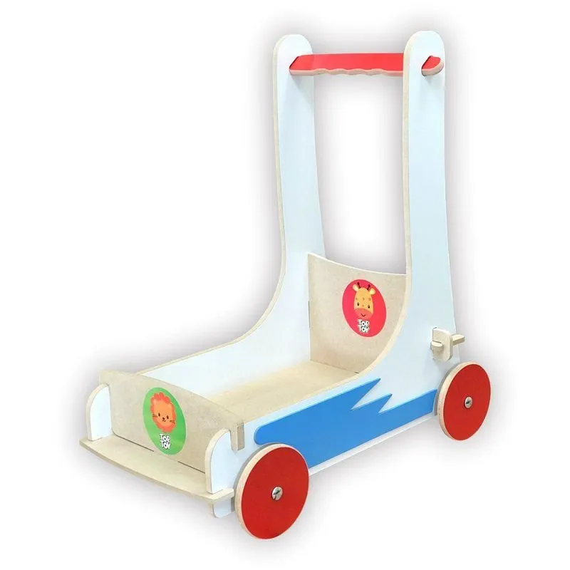 Carrinho Andador Caçamba Azul