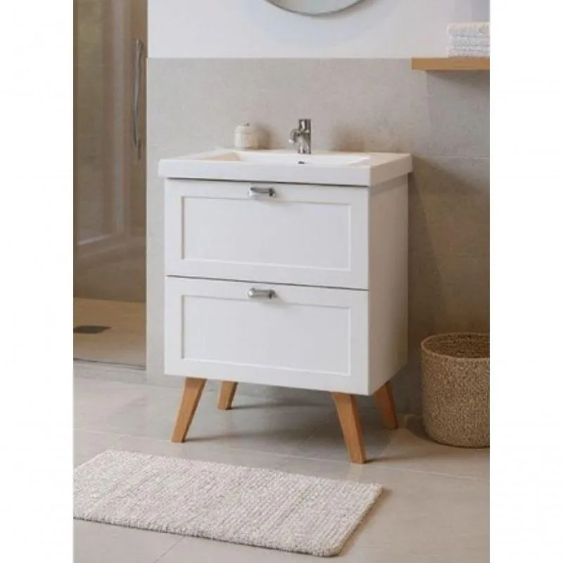 Gabinete Para Banheiro Milano Sobrepor 3 Gavetas MDF 60cm ON Móveis