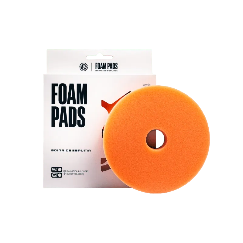 Boina de Espuma Laranja One Step Pad 6 Wolf Pads