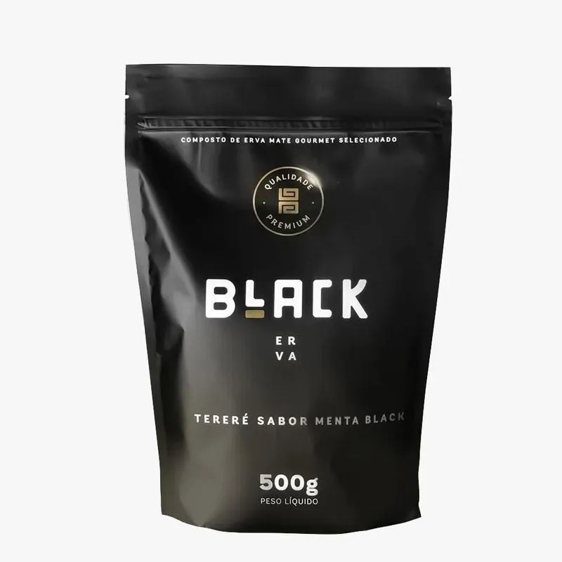 Erva Mate Black - Menta Black 500g | Premium Com Hortelã