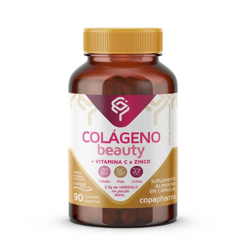 Colágeno Beauty Verisol + vitamina C e zinco 90 Cápsulas