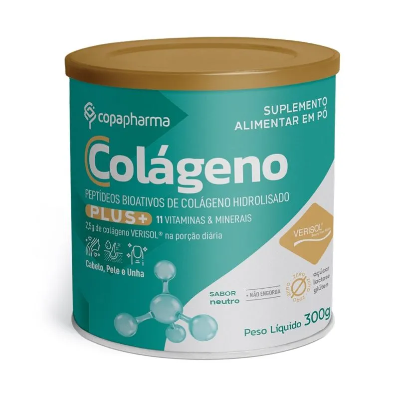 Colágeno Hidrolisado Verisol 300g Pó Lata Sem Sabor