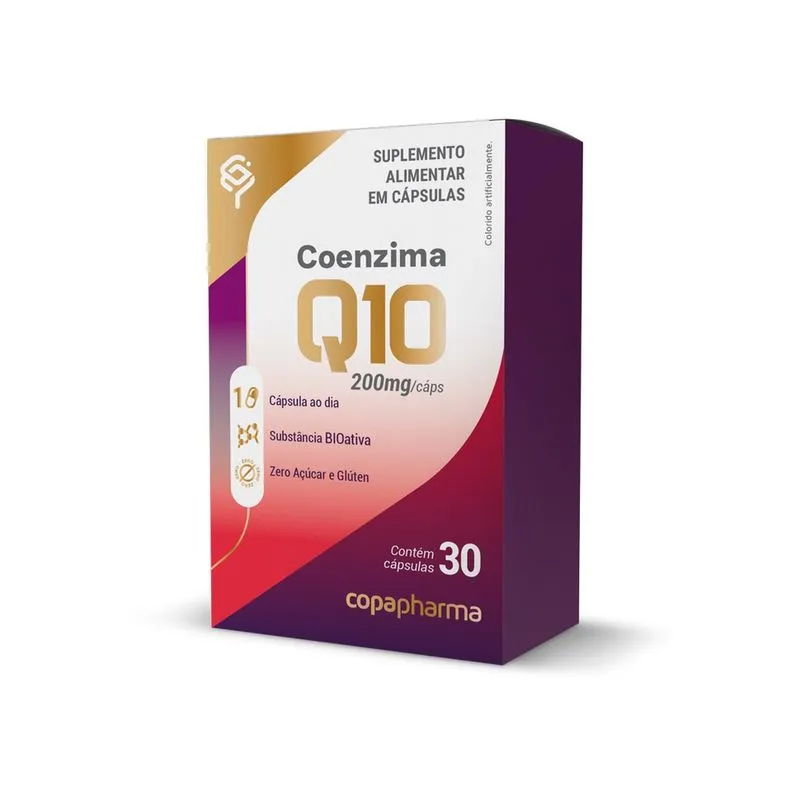 Q-10 Coenzima Q10 Copapharma 200mg 30 Cápsulas 1 ao Dia
