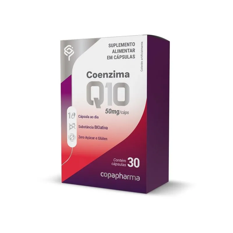 Q-10 Coenzima Q10 Copapharma 50mg 30 Cápsulas 1 ao Dia