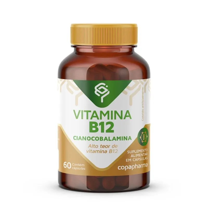 Vitamina B-12 Cianocobalamina Copapharma 60 Cápsulas