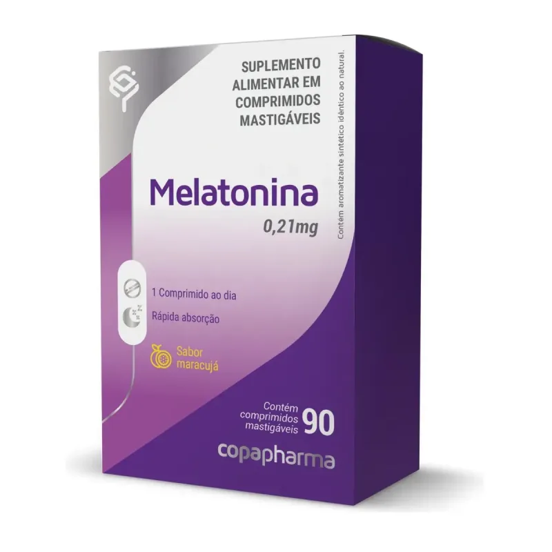 Melatonina 0,21Mg Sab Maracuja C90 Comp Mast - Klostermann Beauty Farma