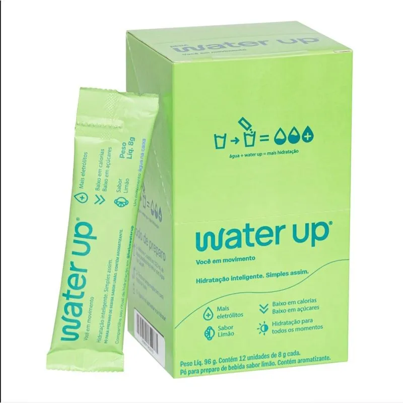 Bebida de Hidratação Water Up - Display com 12un 8g Sabor limão