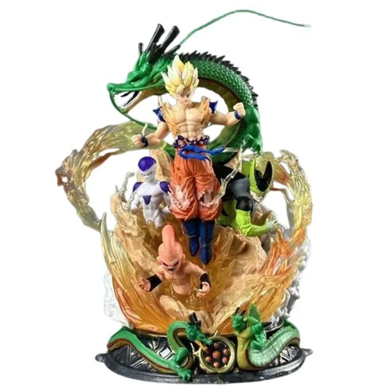 Boneco Son Goku, freza, Shenron Dragon Ball Action Figure