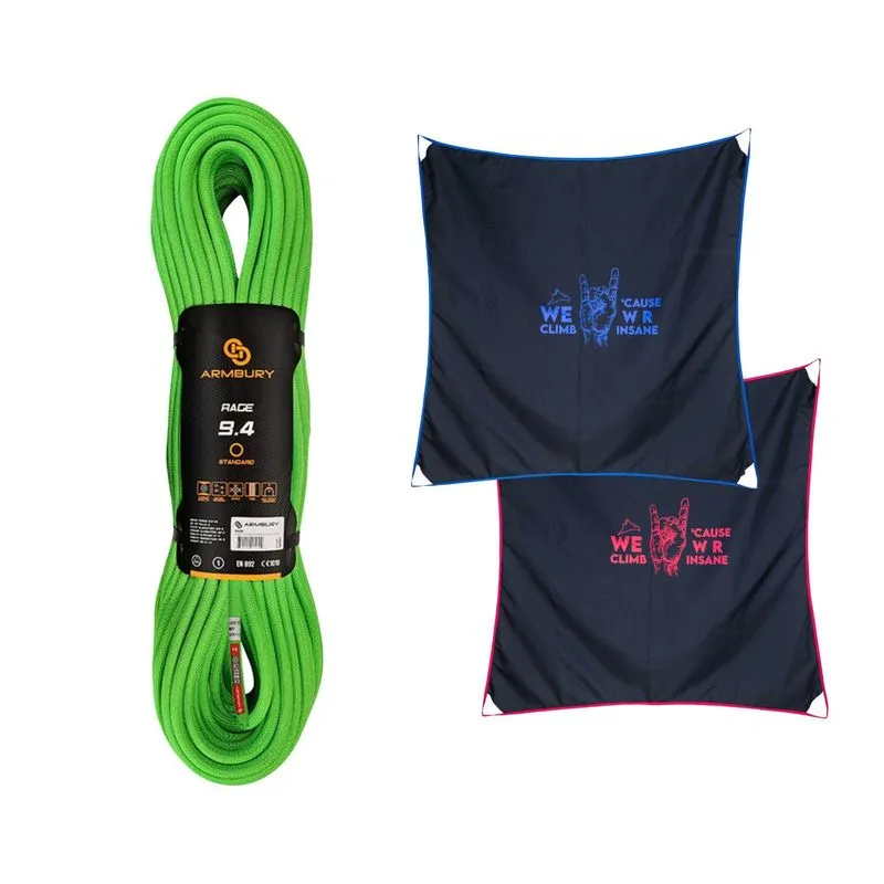 Corda Verde 70m Armbury + Capa De Corda Ver Insane Conquista