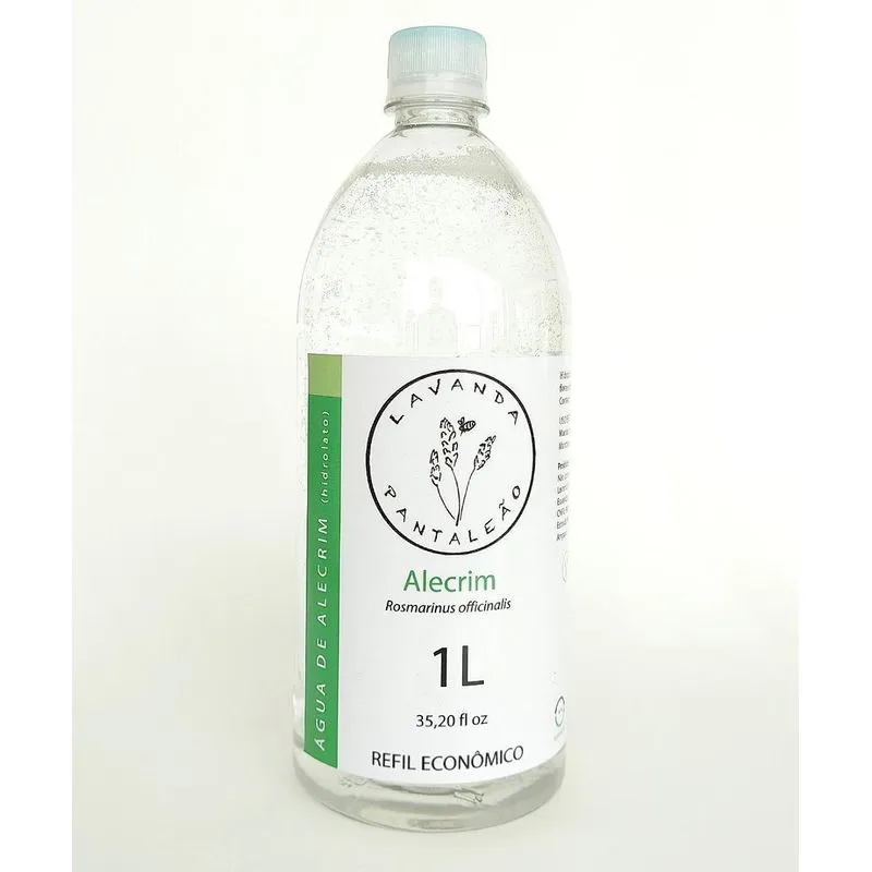 Água Floral De Alecrim (hidrolato) - Refil Econômico 1 Litro