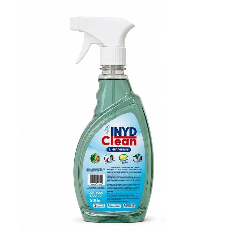 Limpa Vidros Inyd Clean Superficies De Vidro Espelhos Janelas Portas Vitrines 500ml