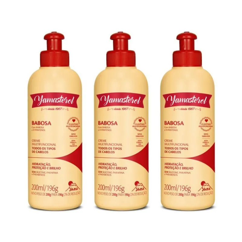 Kit 3 Cremes Yamasterol Barbosa E D-Pantenol 200Ml - Multif