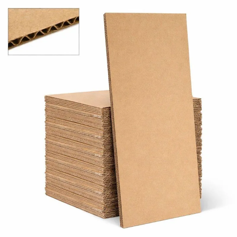 Chapa De Papelão Adf 33cm X 70cm Embalagem 200 Unidades Marrom Claro