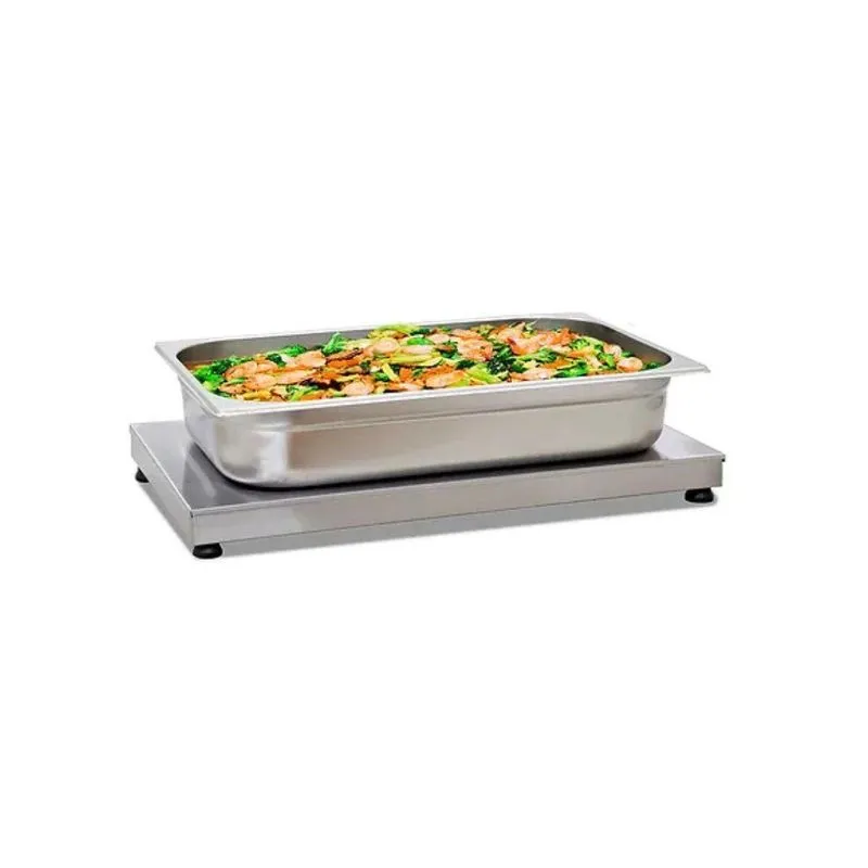 Mesa Aquecida Pista Quente Inox 108x32cm Temperatura
