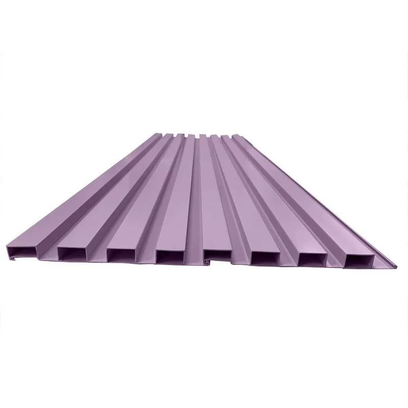 Painel Ripado Em Placa 100x0,15cm 1,05m² Pvc + 2 Cantoneiras 1,05 Roxo/lilás Bariri Lilás
