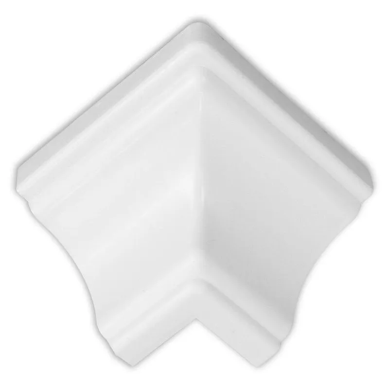Canto Externo Moldura Em Pvc 50 Un Zapinplast - Branco Gelo Branco Gelo