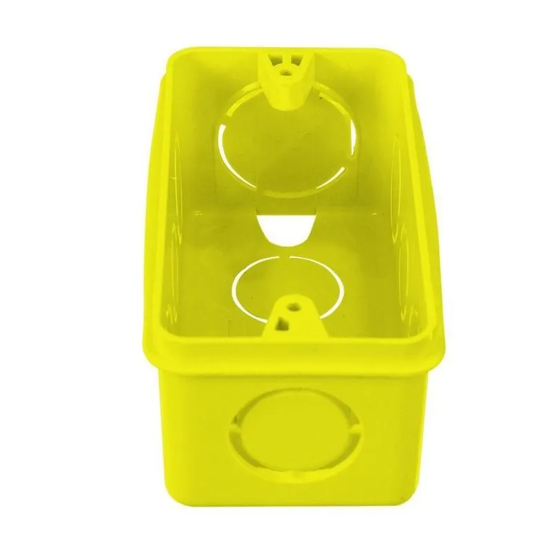 Caixa De Luz Embutir 4x2 Amarela Pacote Com 24 Un Zapinplast - Amarelo Amarelo