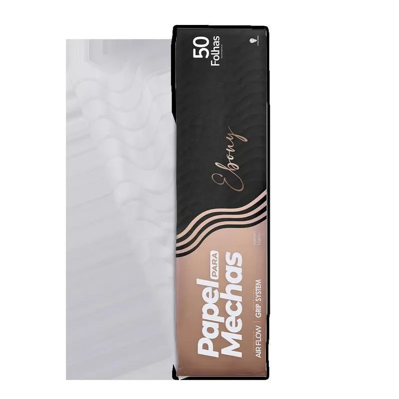 Papel Para Mechas: Ebony 50 Folhas 11x47