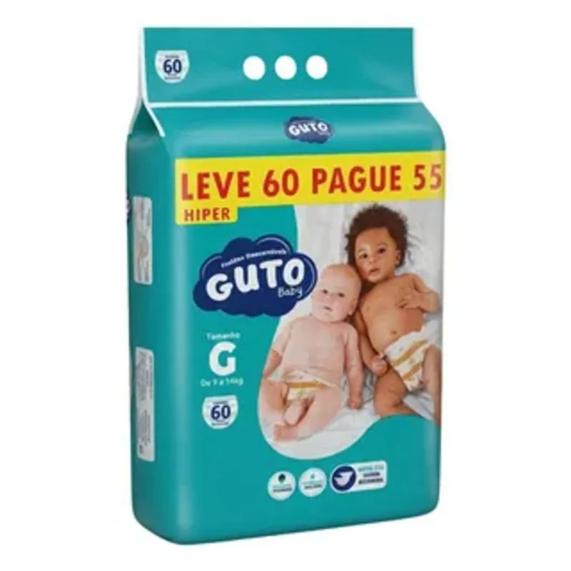 Fralda Guto Baby Hiper G 60 Unidades
