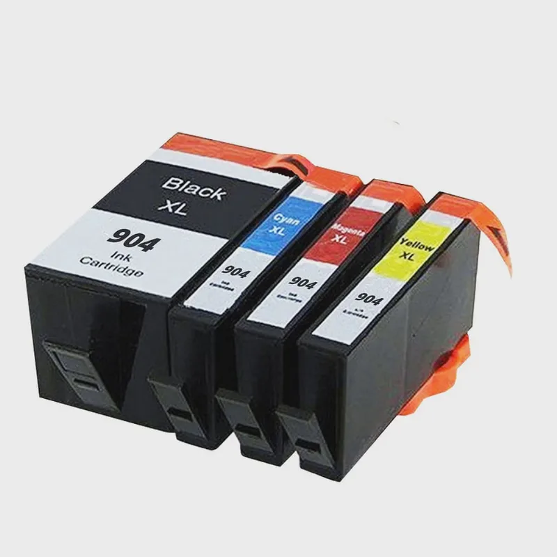 Kit 4 Cartucho de Tinta Tankfull Para hp 904 904XL Black + 904 904XL Color -hp Officejet 6970 69