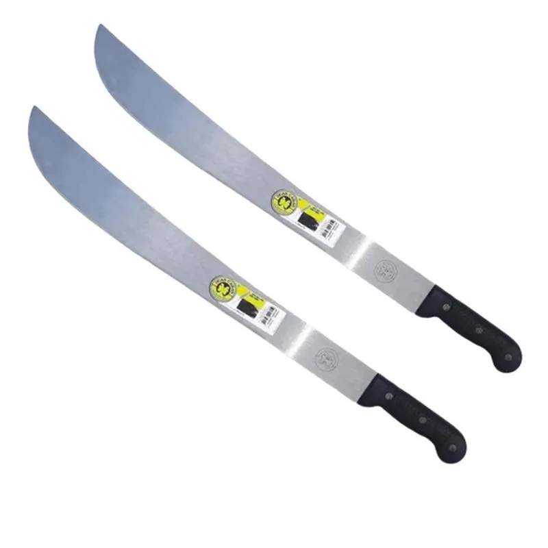 Facão Grande Corta Mato 70Cm 2 Unidades Cabo Plástico 22 Pol