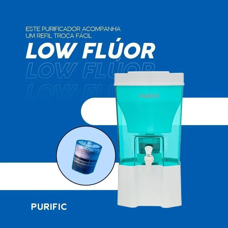 Purific Redutor De Flúor 6 Verde Refil Low Flúor